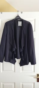PLUS SIZE (20) Black Waterfall Blazer. New
