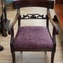 Regency Mahogany Open Armchair Image 2