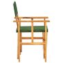 Director's Chairs 2 pcs Solid Acacia Wood Green Image 4