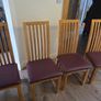 6 solid oak dining chairs Image 2