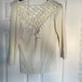 Dunnes cream floral jumper size 10/12 Image 2