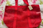 Red mesh bag