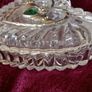 Crystal Glass Trinket/Cladagh Symbol Image 4