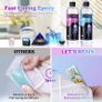 Fast Curing Epoxy Resin Kit-4 Hours Demold, 600ml/20oz Quick Curing & Bubble Free Epoxy Resin for Craft, Art, Resin Supplies with Foil Flake, Resin Cup, Stir Stick (FREE POSTAGE) Image 2