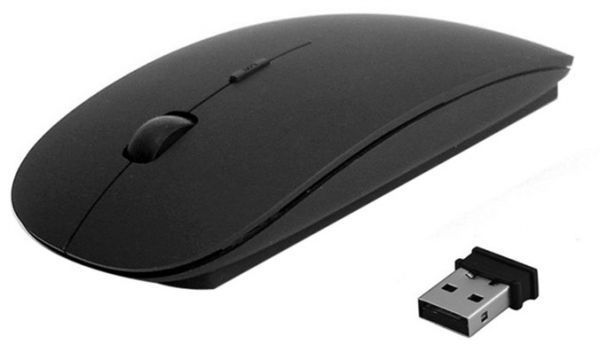 Wireless Slim Optical Mouse White For PC LAPTOP