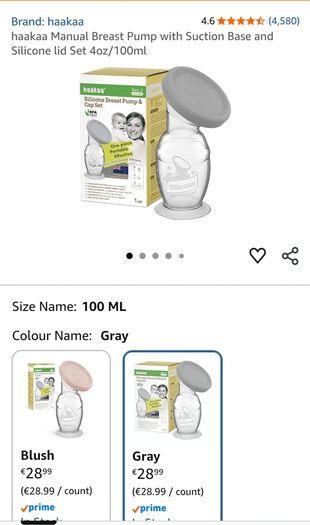 Haakaa breast pump, lid, stopper