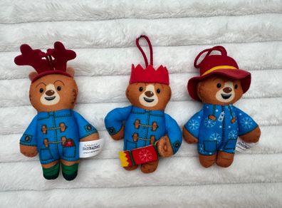 Set of 3 McDonald's Happy Meal The Adventures of Paddington 2023 Xmas Cracker Reindeer Christmas Suit Used Please see Pictures