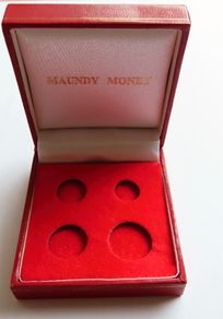 Red Maundy Coin Box For 4 Coin Set
