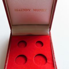 Red Maundy Coin Box For 4 Coin Set
