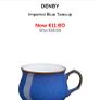 Denby cup and saucer Light Green blue colour Image 5