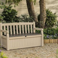 Garden Storage Bench 265L All Weather Resistant
