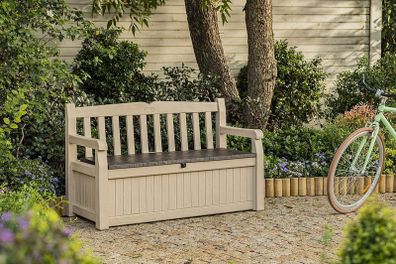 Garden Storage Bench 265L All Weather Resistant