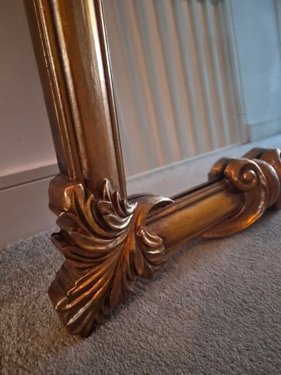 Large Heavy Ornate Gold Mirror