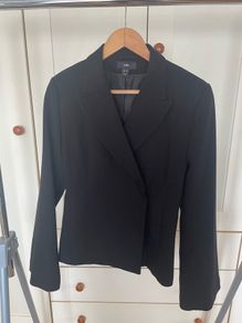 H&M black women's blazer size eur 40, 12 Uk