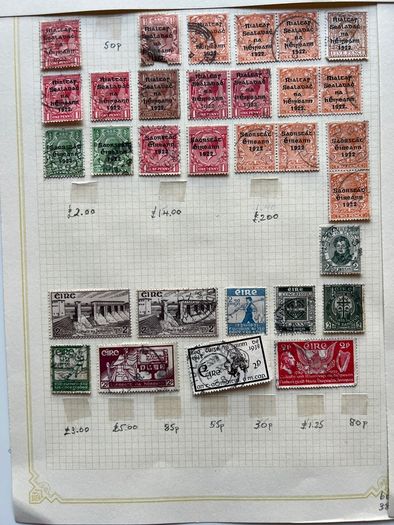 Irish stamps 19 pages