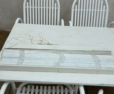 White Venetian blind