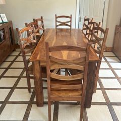 Dining room table and 8 chairs