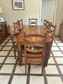 Dining room table and 8 chairs