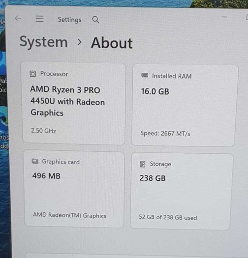 Lenovo ThinkPad L14 Gen 1 Laptop | Ryzen 3 Pro 4450U | 16GB RAM | 256GB NVMe SSD | Windows 11 Pro