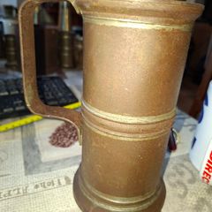 Rare 13 Piece Lot of Antique Chavagnat Tin Measuring Demi-Litre from Paris, France, dating  approximately 1800s.