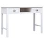 Writing Desk White 110x45x76 cm Wood Image 2