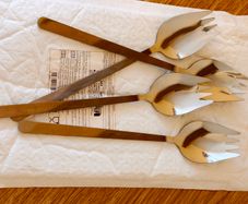 Stainless Steel Spork Set Salad Dessert Spoon Fork Cutlery
