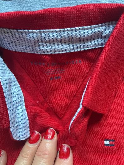 NEW Tommy Hilfiger red polo top