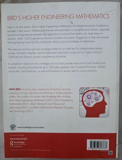 Bird's Higher Engineering Mathematics 9th edition Book