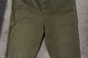 Khaki denim style trousers Size 12
