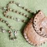 Vintage original Catholic rosary in its leather pouch Image 7