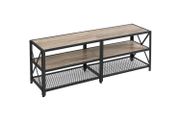 TV cabinet, TV table, Stand  lowboard for TV up to 60 inches, TV cabinet with shelves, steel frame, TV shelf for living room, bedroom