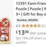 Melissa & Doug Animals large peg puzzle Image 3