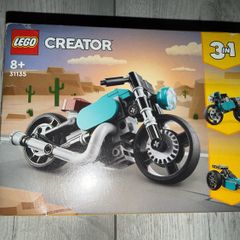 New LEGO Creator 3 in 1 Vintage Motorcycle Set, Classic Motorbike Toy to Street Bike to Dragster Car, Vehicle Building Toys for Kids, Boys and Girls 31135