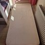 Pink metal frame toddler bed Image 4