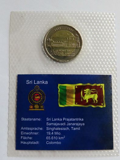 Sri Lanka Bimetallic collector coin | 10 Rupees 1998 BUNC Independence of British Empire