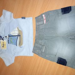 Baby t shirt and short set, Brand new, age 0-3 months