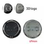 4x Audi Chrome & Black 3D 68mm 69mm centre caps Image 2