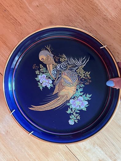 2x Vintage Arklow Pottery Oriental Paradise Decorative Plates