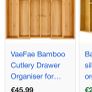 Set of two cutlery drawer organisers. Image 2
