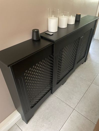 Extendable Radiator Cover Black
