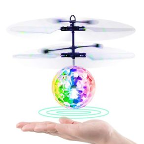 Flying Ball, Kids Toys Remote Control Helicopter Mini Drone Magic RC Flying Toys with Shinning LED Lights Fun Gadgets for Boys Girls Kids Teenagers Adults Indoor Outdoor Garden Games