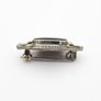 925 Vintage Sterling Silver Black Onyx & Marcasite Accents Brooch Image 6