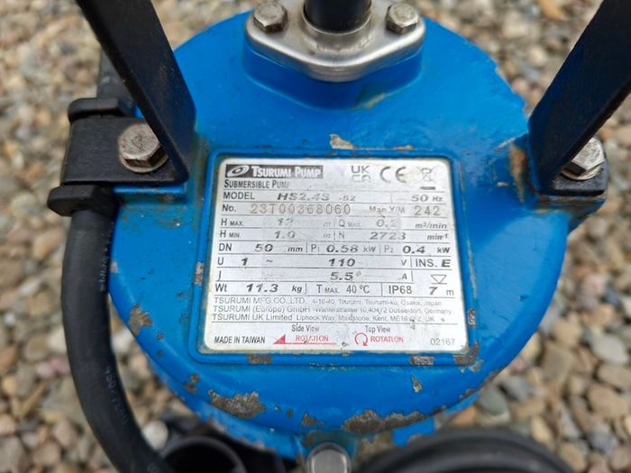 Tsurumi HS2.4S Submersible Pump 110v