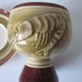 Vintage Toni Raymond High Glaze Pottery Prawn Cocktail Goblet Set 1970's Image 6