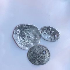 3 x Silver Russian Denga 15th-17th century