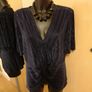 Women's Top Navy Plisse Size 16 Image 6