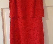 New Look red lace dress