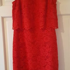 New Look red lace dress