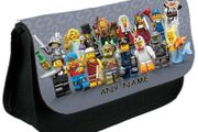 Lego Minifigures Personalized Pencil Case Make up bag / back to school stationery