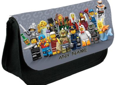 Lego Minifigures Personalized Pencil Case Make up bag / back to school stationery